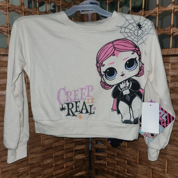 L.O.L Surprise Girls Halloween 2- Piece Set Sweater & Leggings Size XS 4/5 - NWT - Picture 1 of 3